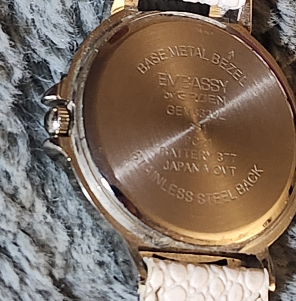 Beautiful ICED out Embassy By Gruen Womens watch MOP Dial - Picture 7 of 7